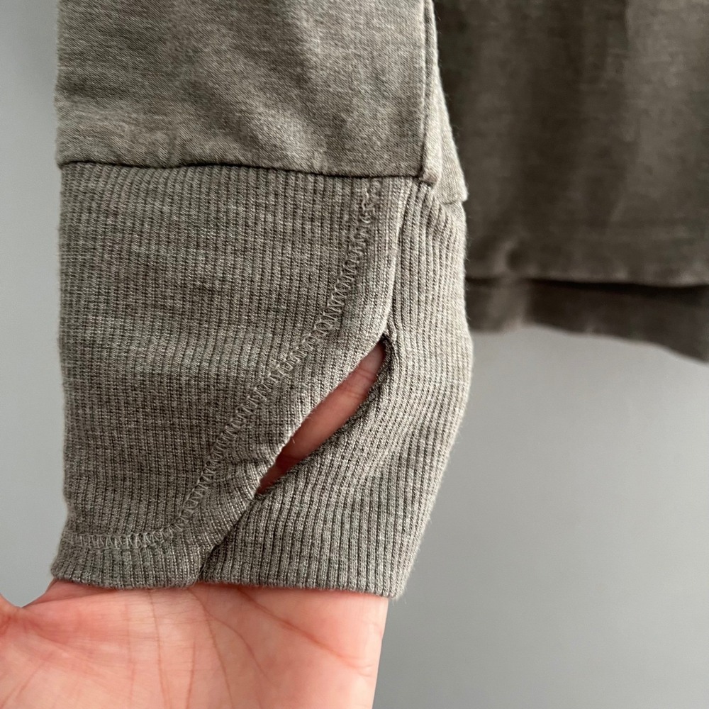 RECREAT//ON Thread Supply Tencel Modal Athletic Hoodie Tunic Women's Large Gray - Picture 3 of 6